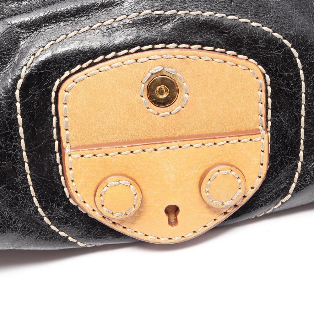PRADA Black Leather Shoulder Bag - Picture 9 of 11